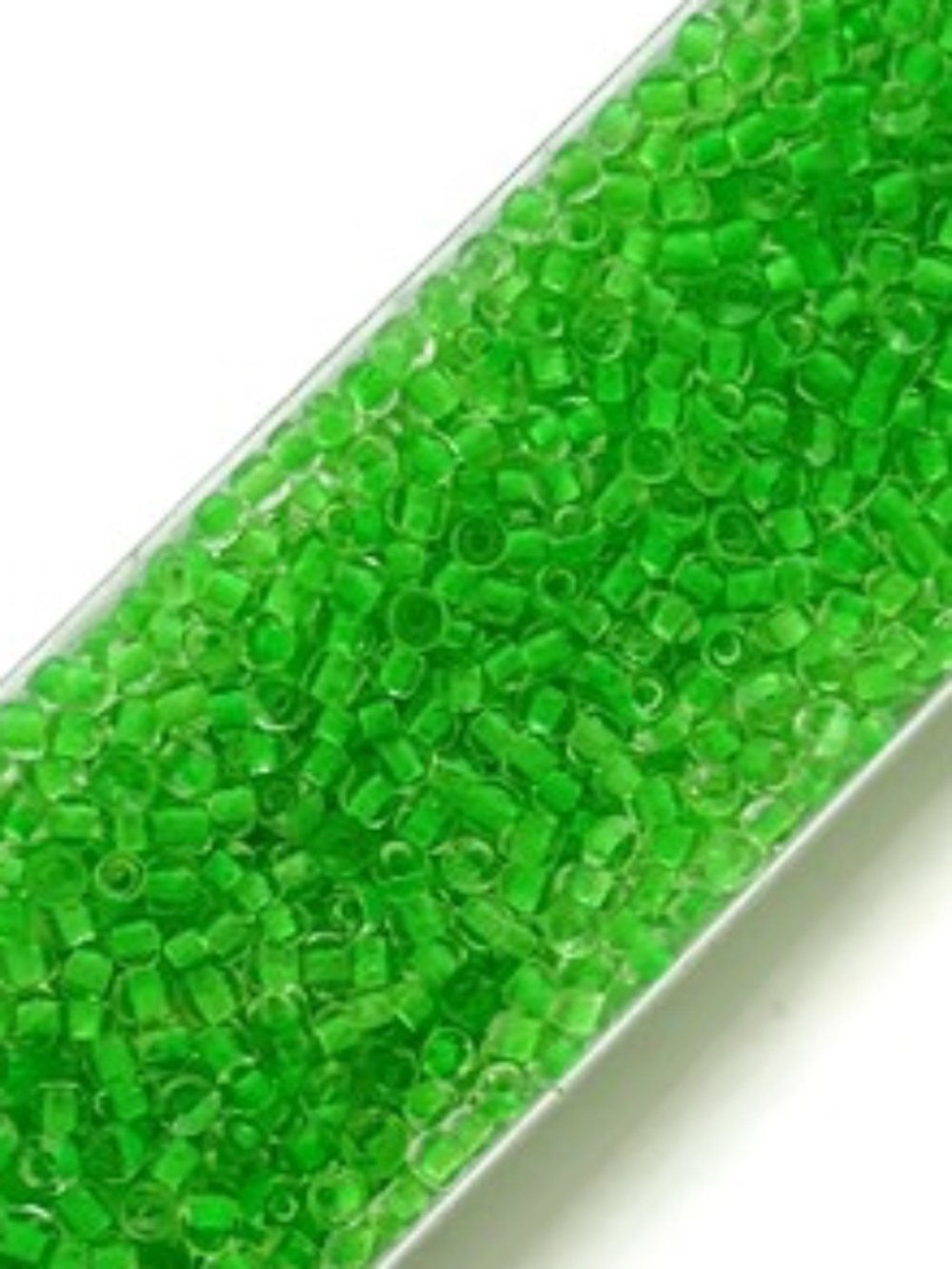 As Low As $2 Tubed 2mm Lime Colour Lined Seed Beads 12/0 35g